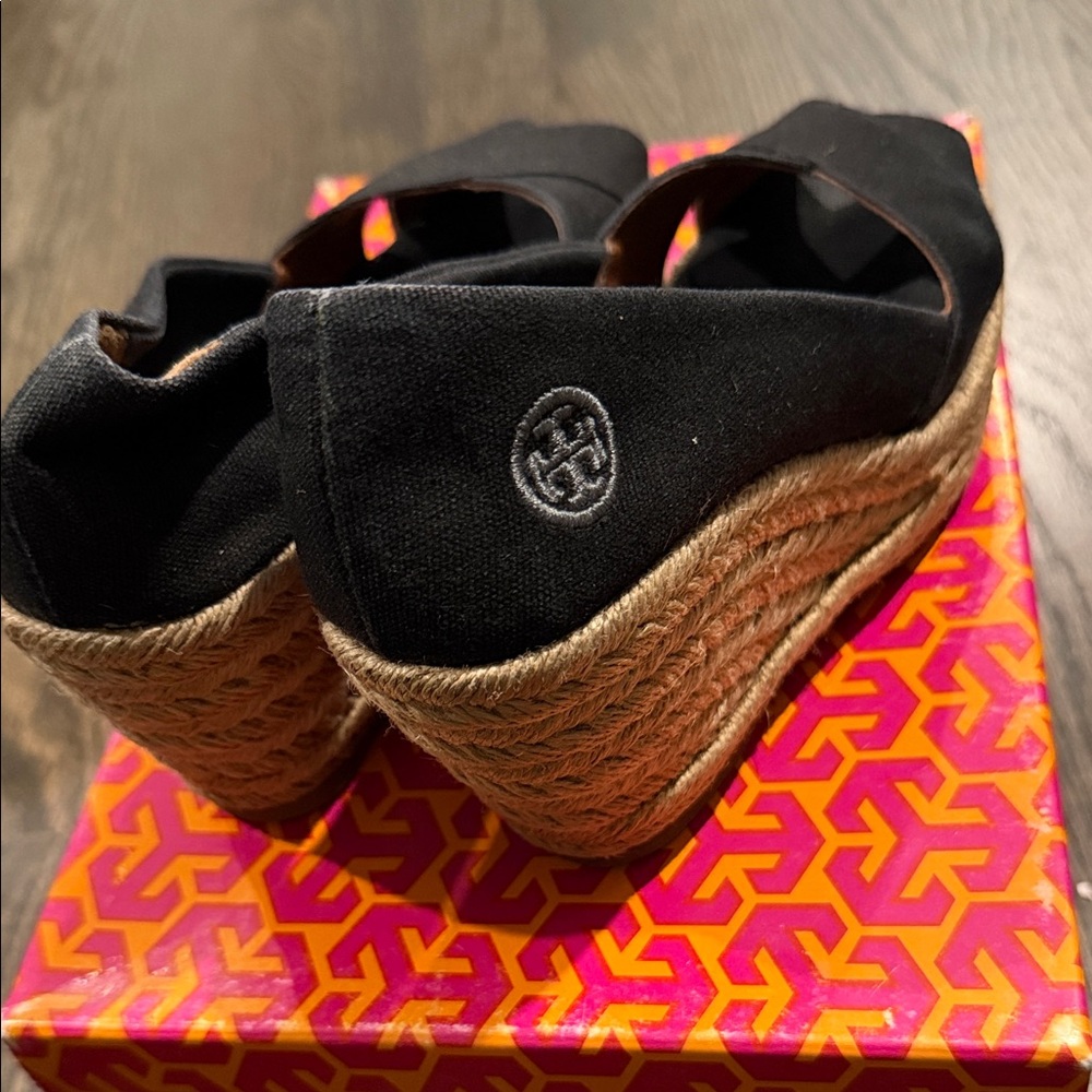 Tory Burch Black Espadrilles
